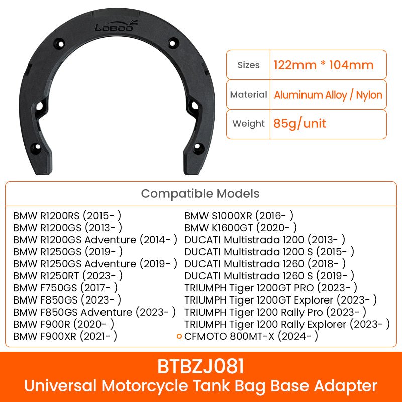 LOBOO TANK BAG MAGNETIC QUICK RELEASE