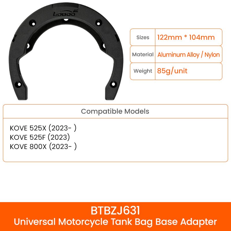LOBOO TANK BAG MAGNETIC QUICK RELEASE