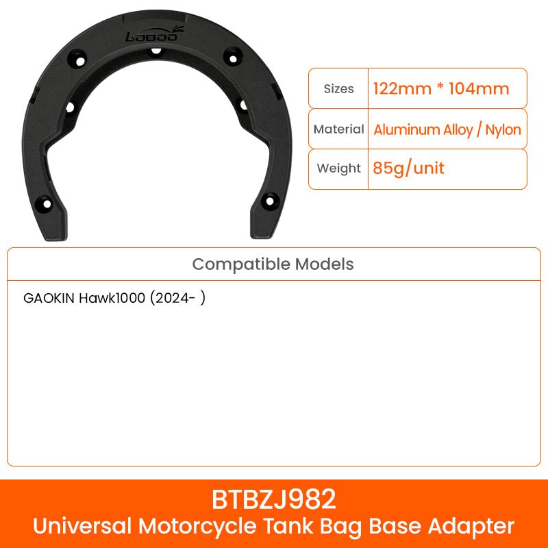 LOBOO TANK BAG MAGNETIC QUICK RELEASE