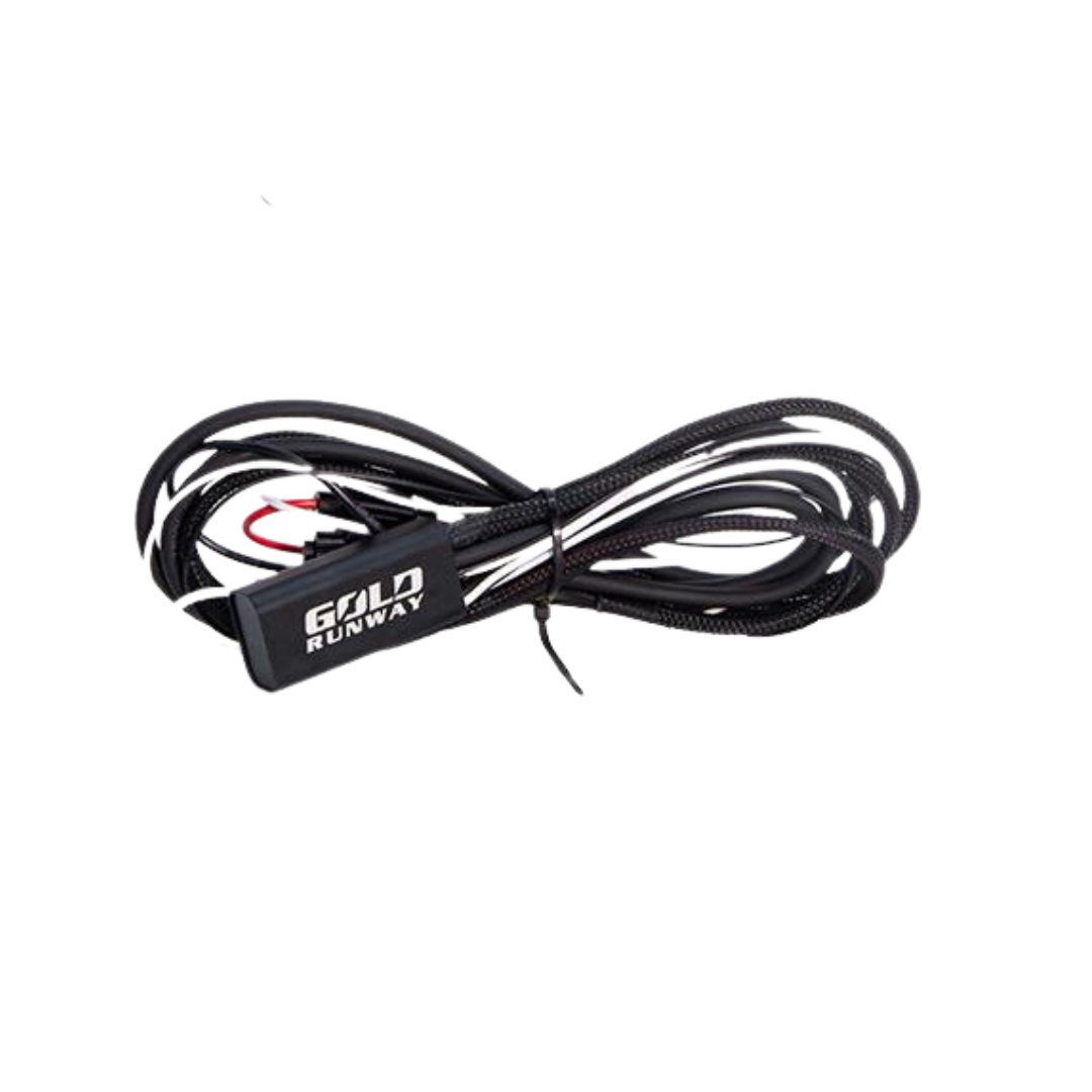 GOLD RUNWAY SPOTLIGHT WIRE HARNESS SMART HORN AND HIGHBEAM