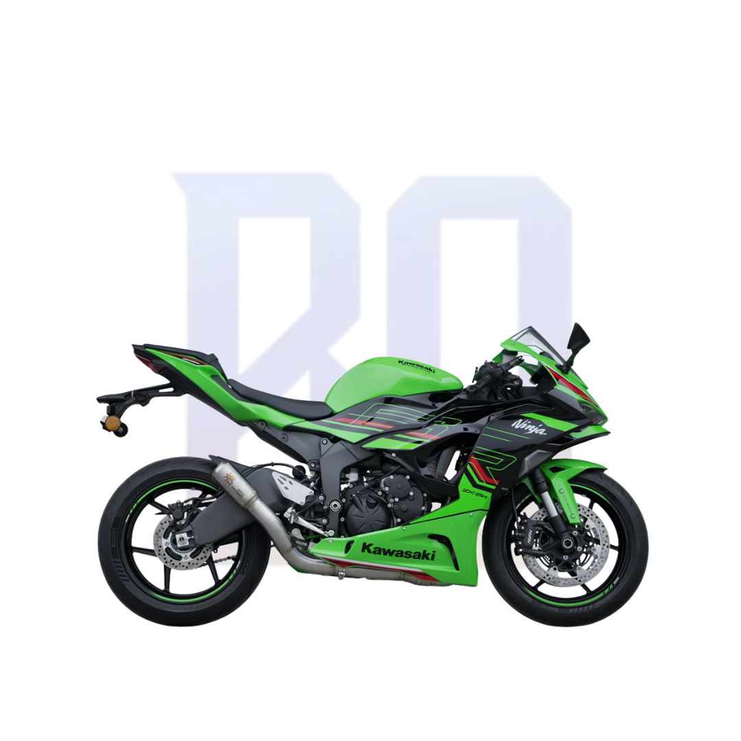 BURNOUT TITANIUM EXHAUST - KAWASAKI ZX6R