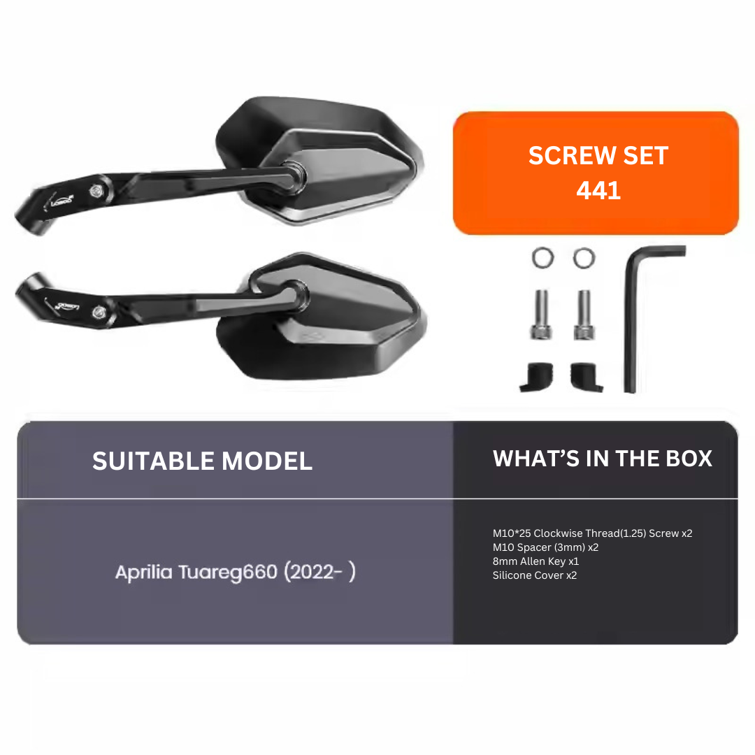 LOBOO SCREW SET MIRROR RM03