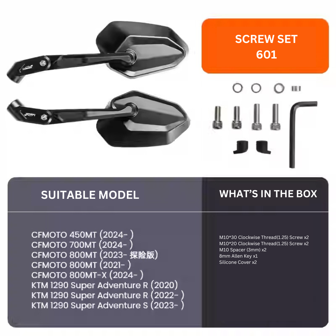 LOBOO SCREW SET MIRROR RM03