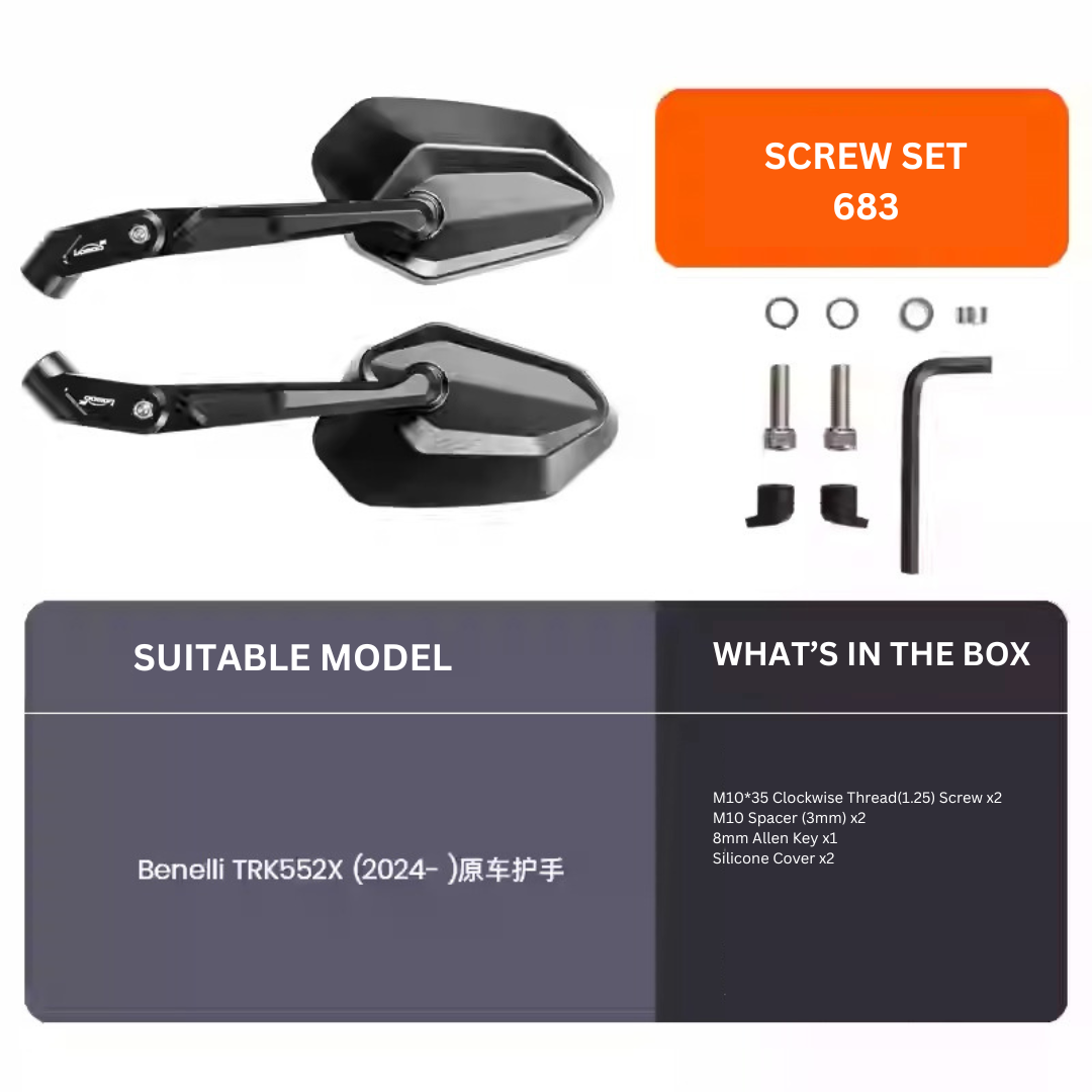 LOBOO SCREW SET MIRROR RM03