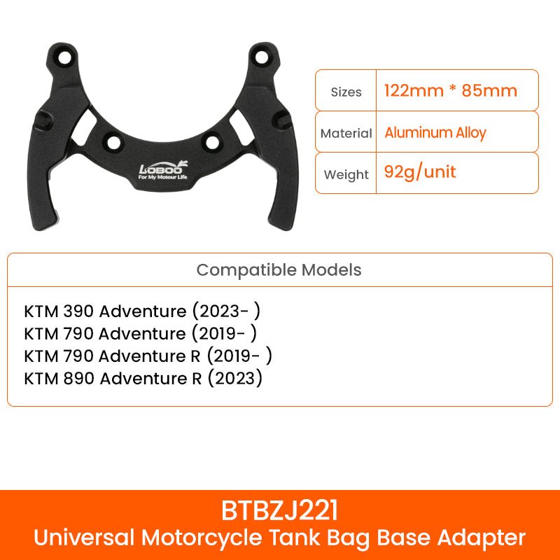 LOBOO TANK BAG MAGNETIC QUICK RELEASE