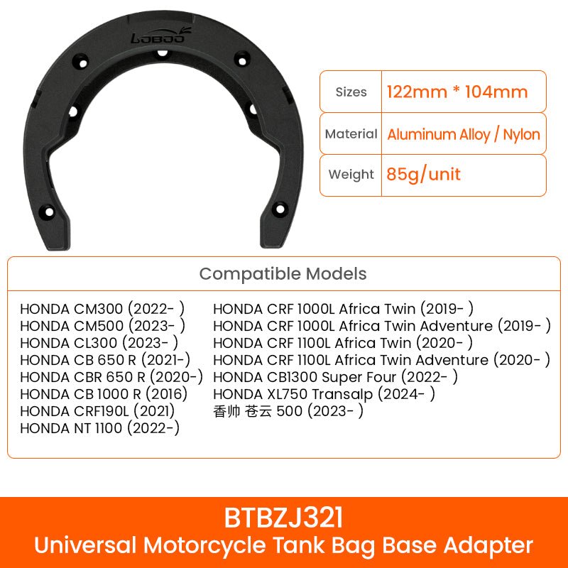 LOBOO TANK BAG MAGNETIC QUICK RELEASE