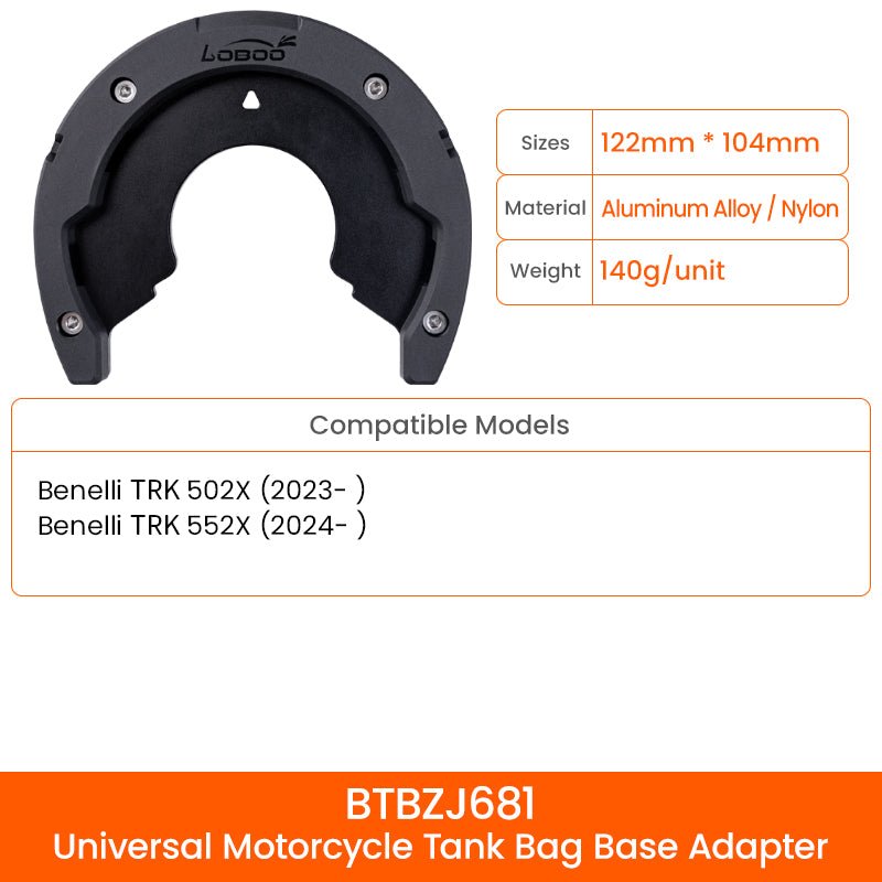 LOBOO TANK BAG MAGNETIC QUICK RELEASE