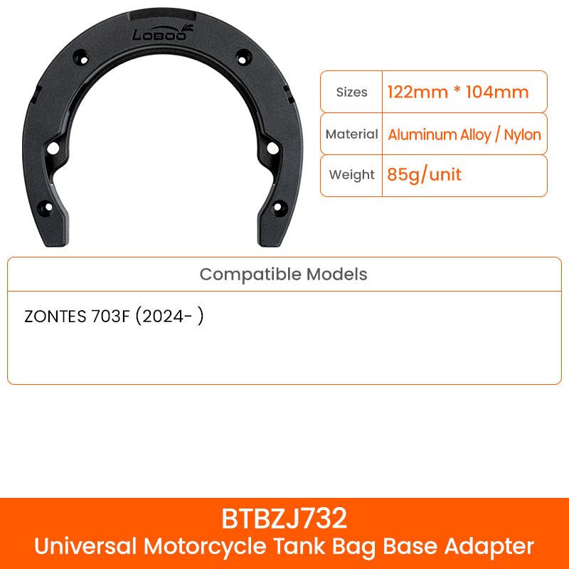 LOBOO TANK BAG MAGNETIC QUICK RELEASE
