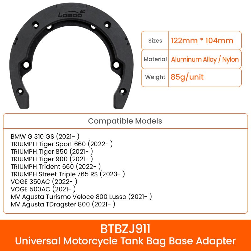 LOBOO TANK BAG MAGNETIC QUICK RELEASE