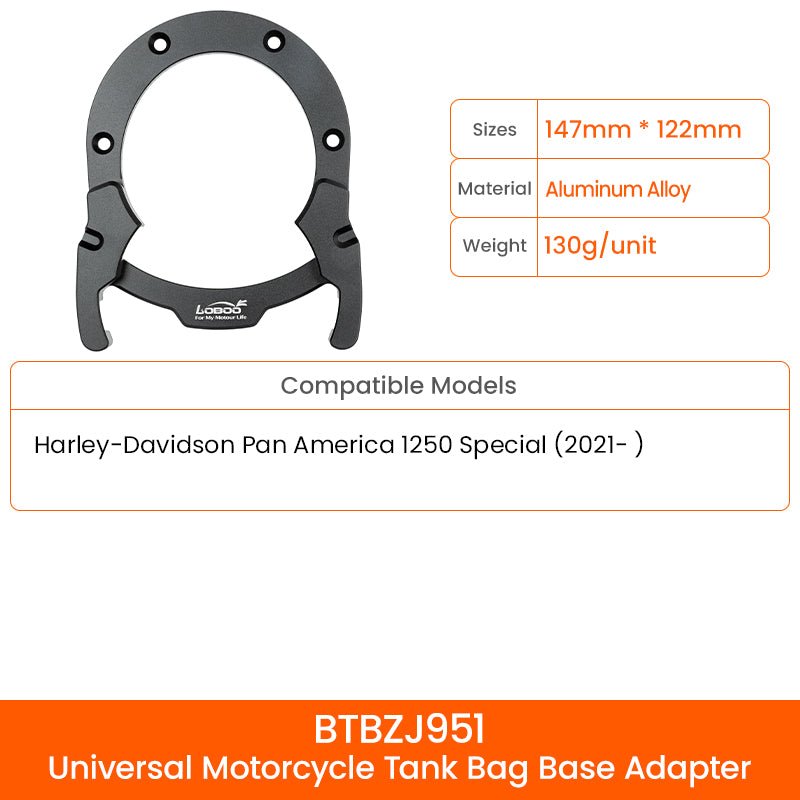 LOBOO TANK BAG MAGNETIC QUICK RELEASE