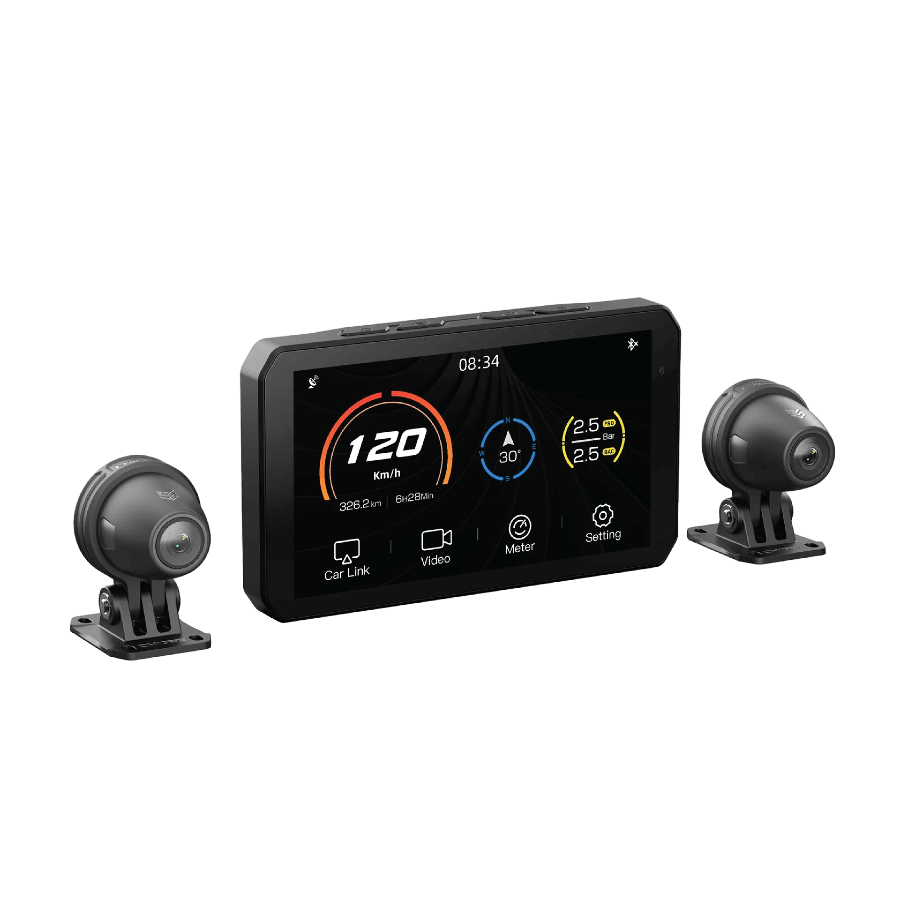 CHIGEE AIO-5 LITE MOTORCYCLE 2 IN 1 DASH CAM CARPLAY