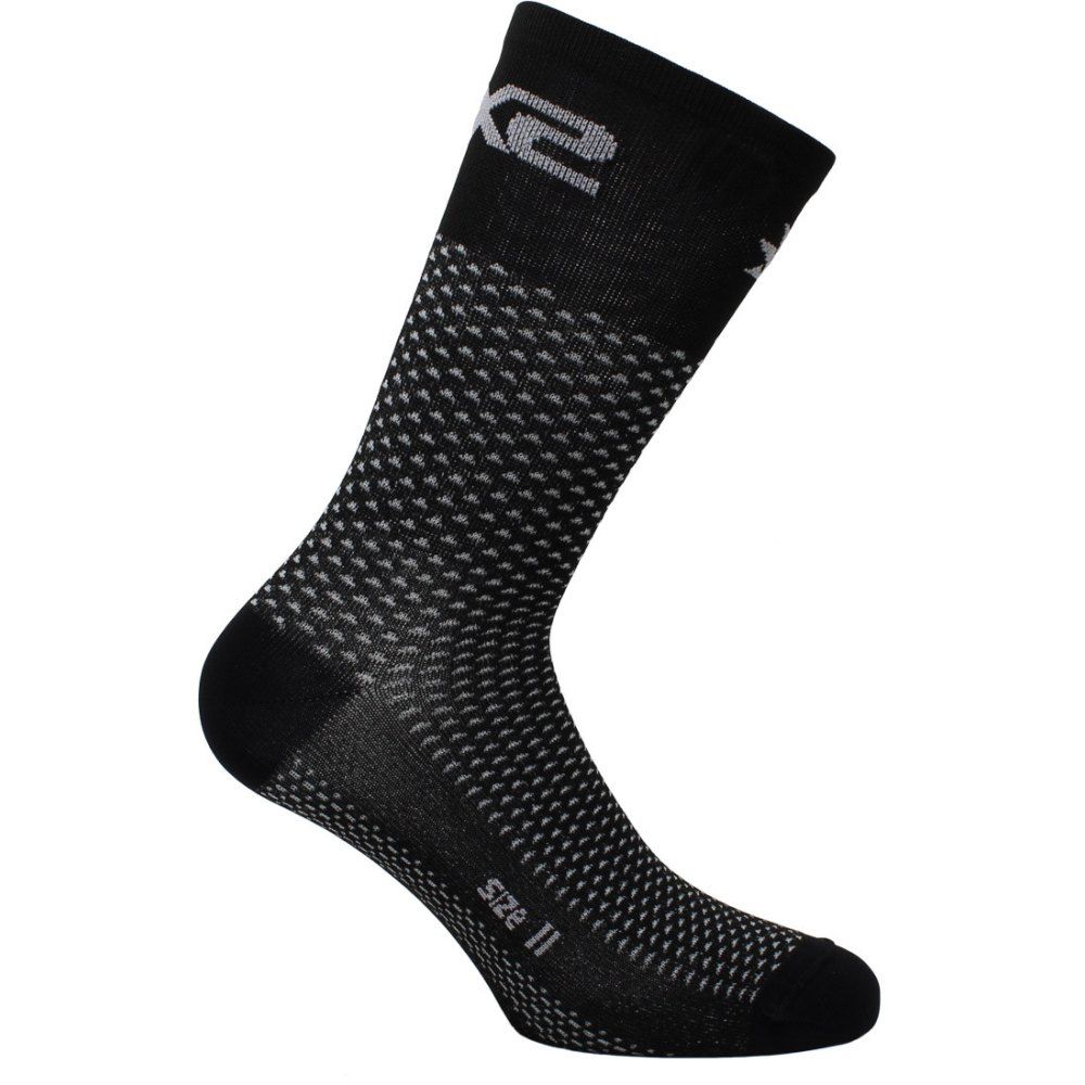 SIXS SHORT LOGO SOCKS BLACK/CARBON
